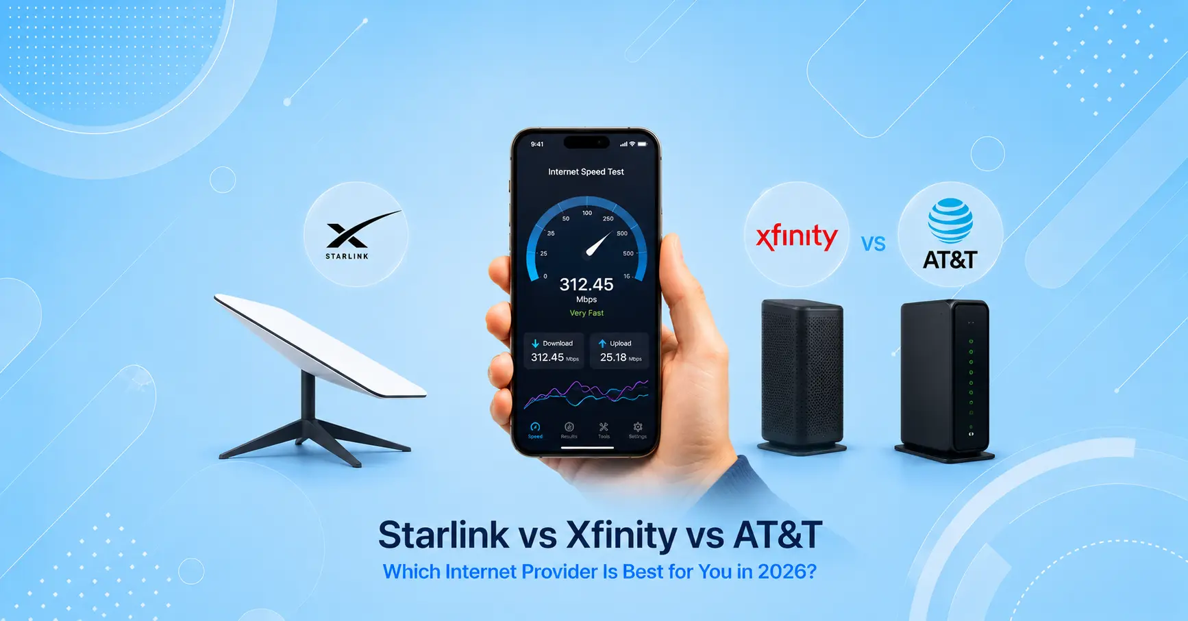 Starlink vs Xfinity vs AT&T