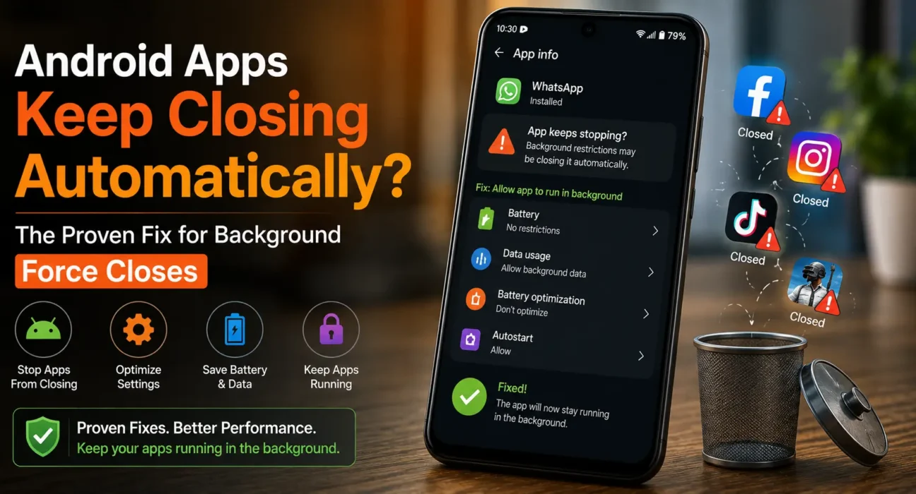 Android Apps Keep Closing Automatically? The Proven Fix for Background Force Closes