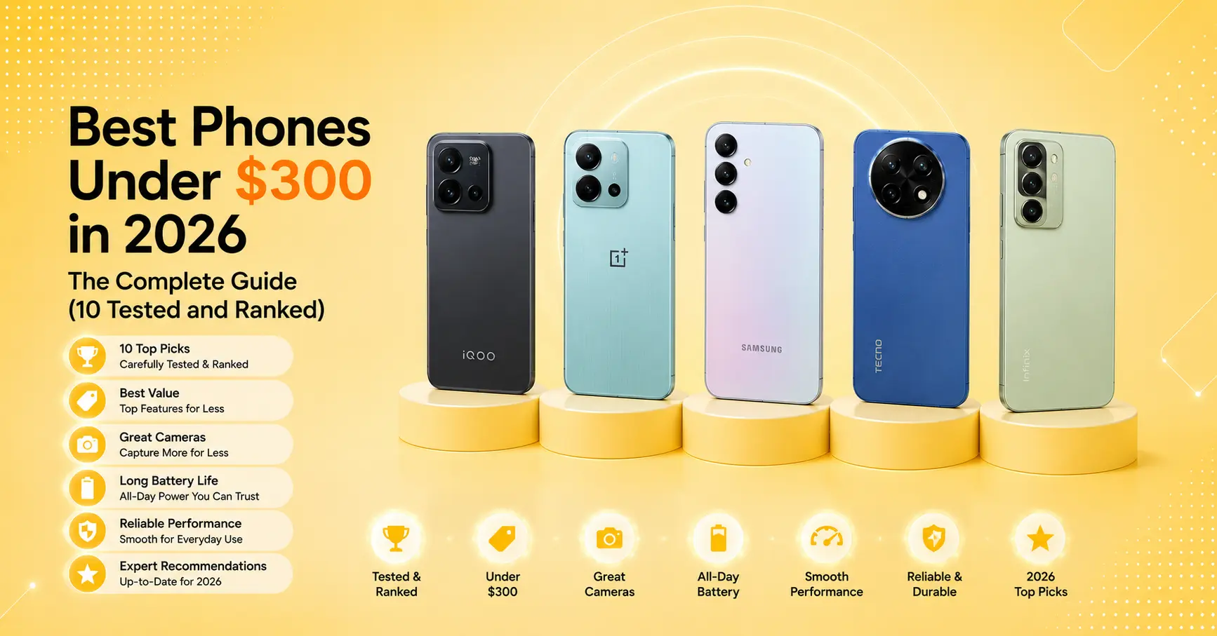 Best Android Phones Under $300 in 2026