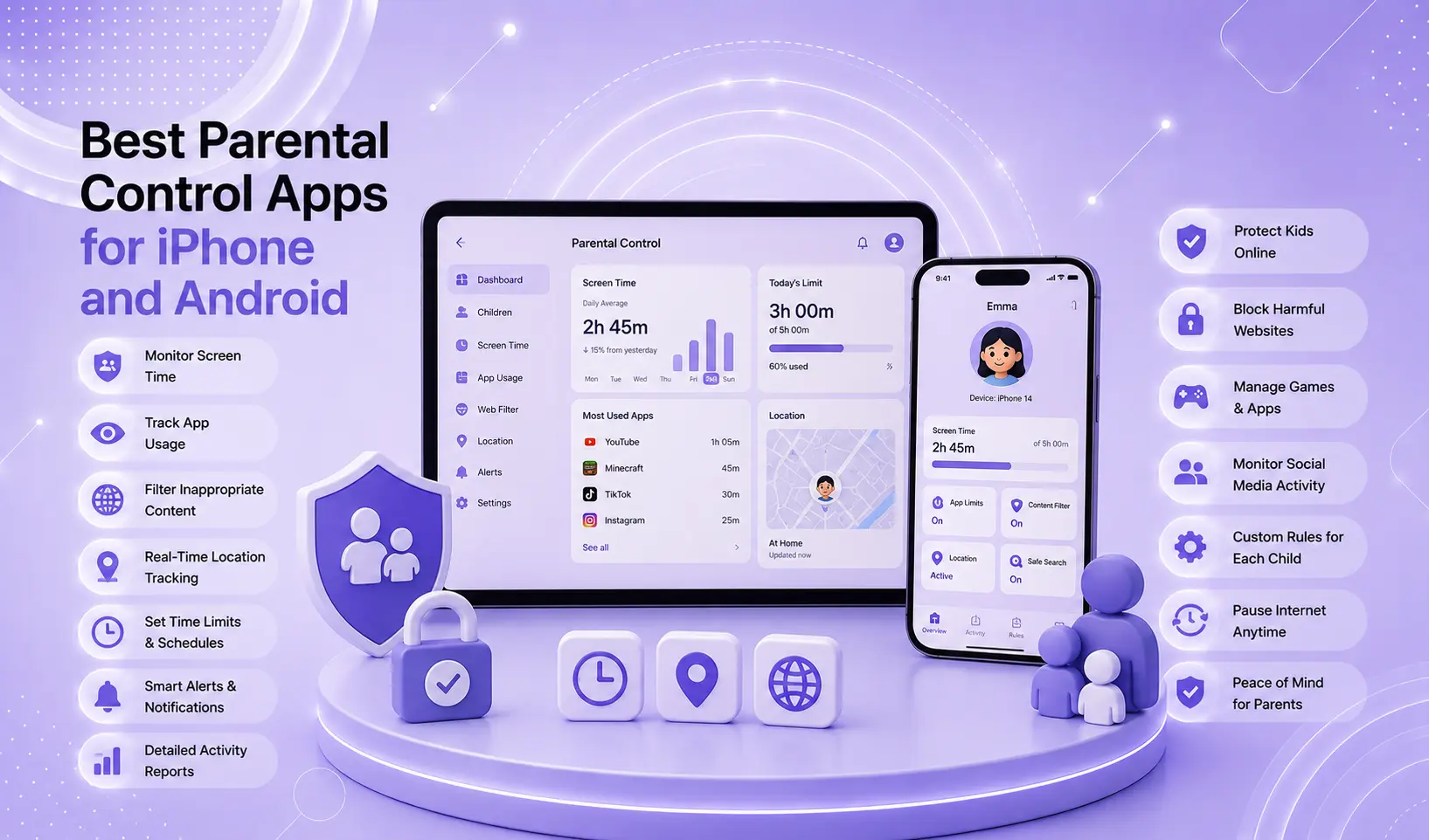 Best Parental Control Apps for iPhone and Android in 2026