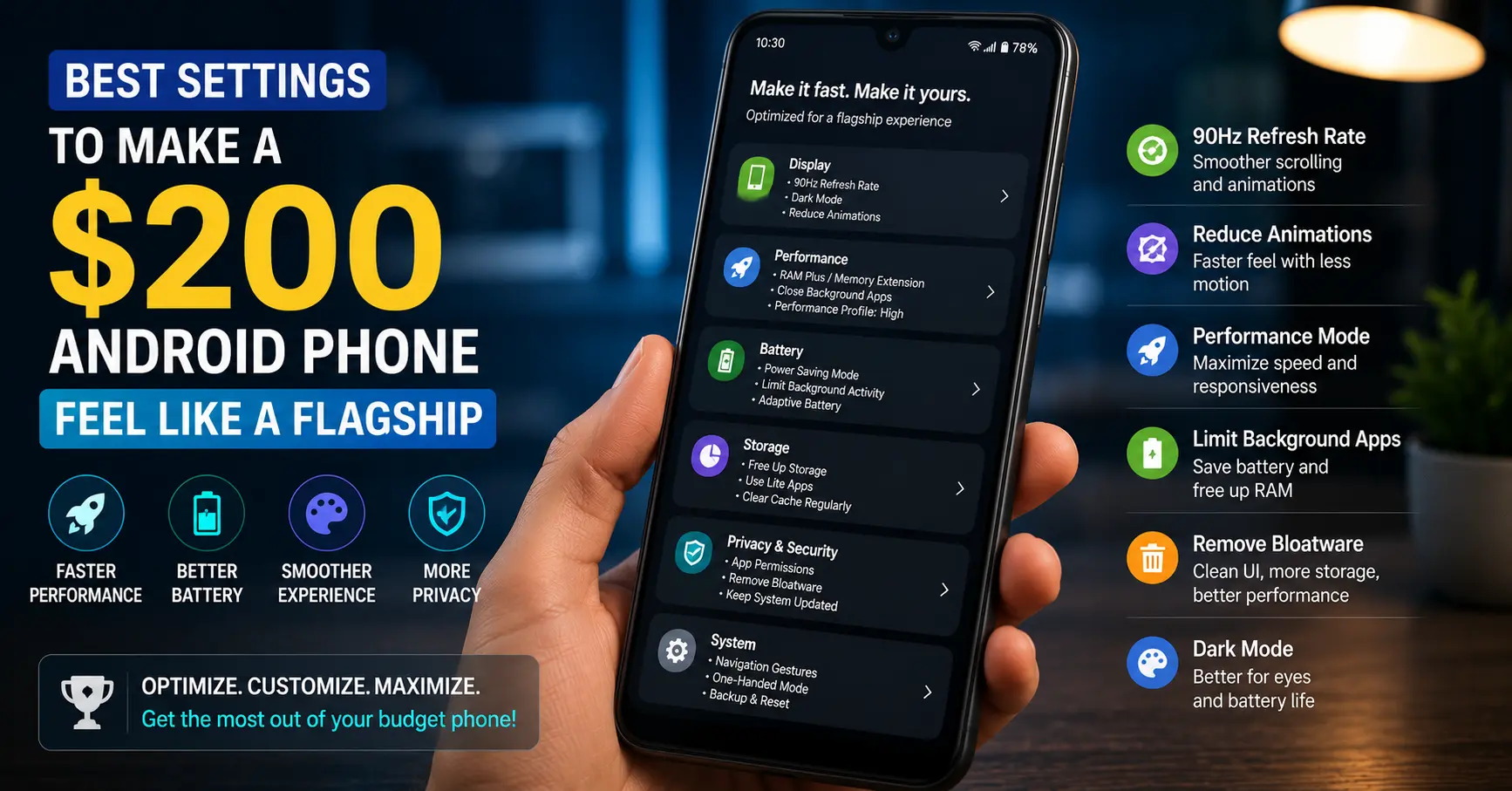 Best Settings to Make Budget Android Phone Faster