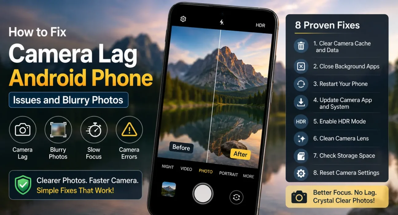 How to Fix Camera Lag Android Phone Issues and Blurry Photos