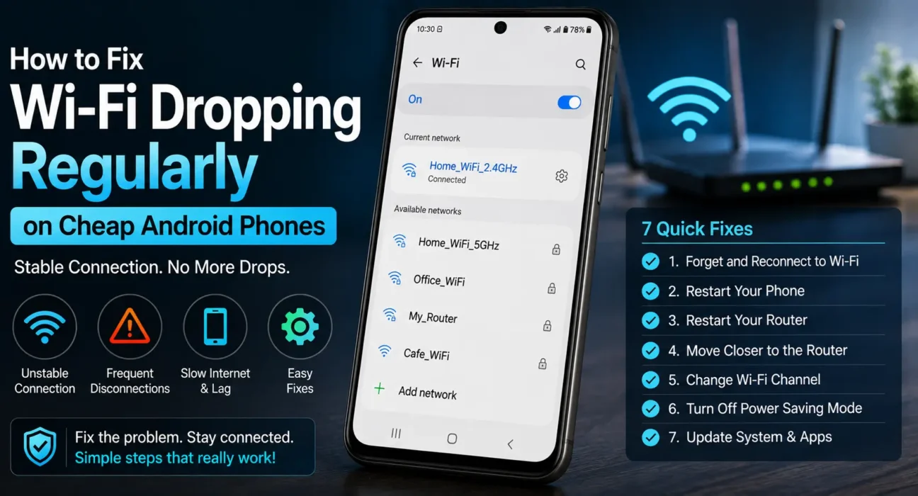 How to Fix Wi-Fi Dropping Regularly on Cheap Android Phones