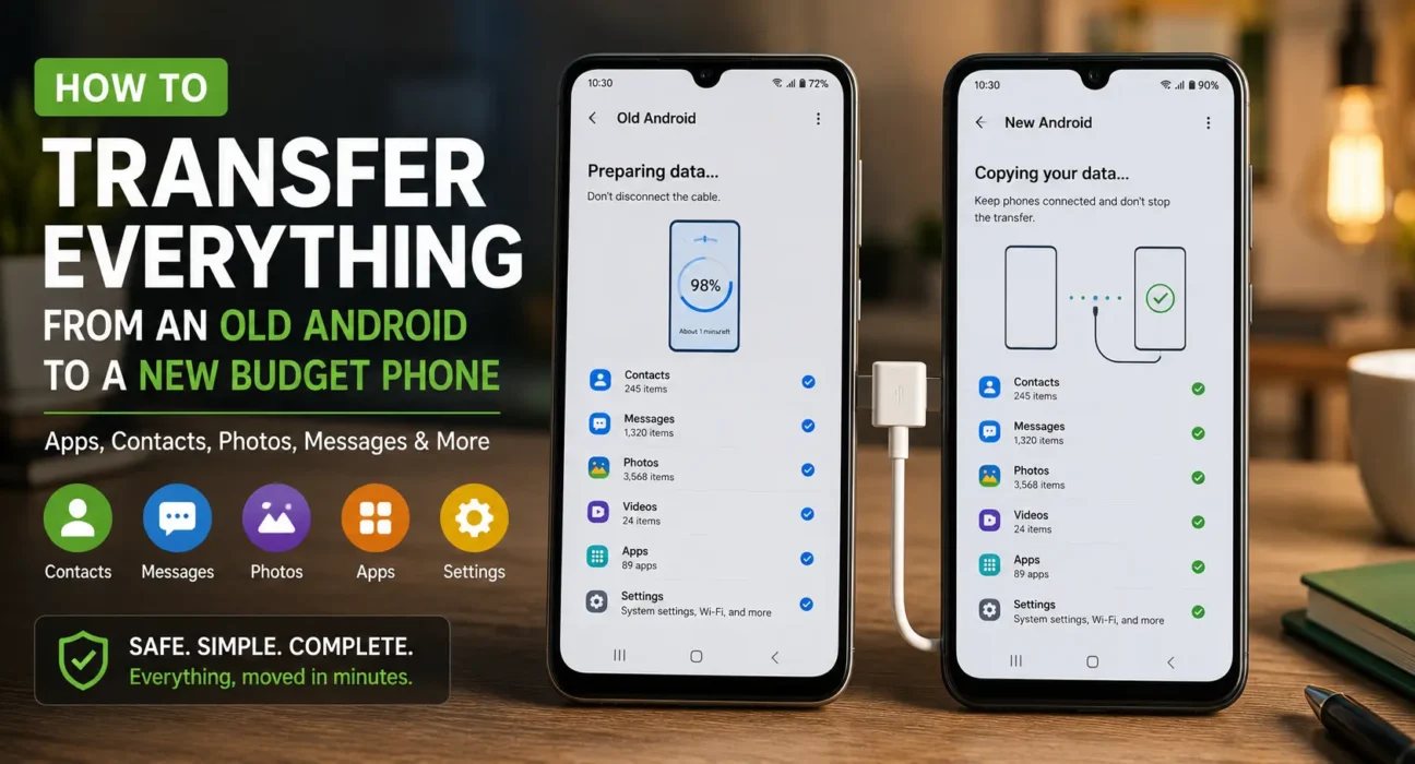 How to Transfer Everything from an Old Android to a New Budget Phone