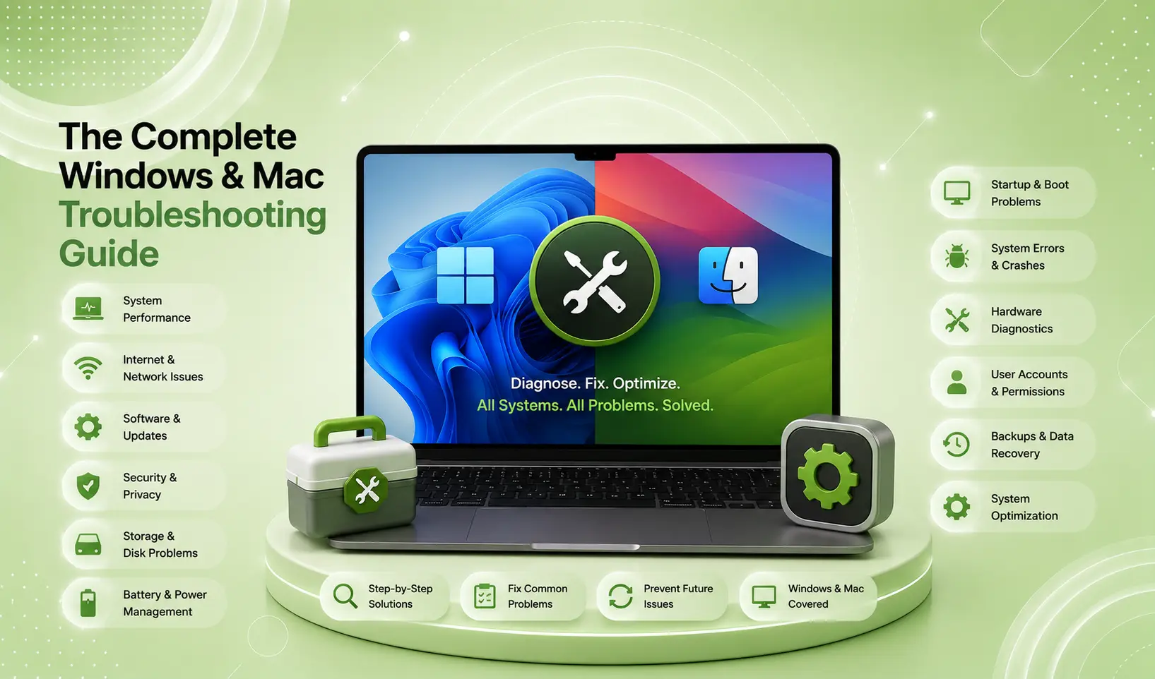 The Complete Windows & Mac Troubleshooting Guide (2026) — Fix Every Common Problem