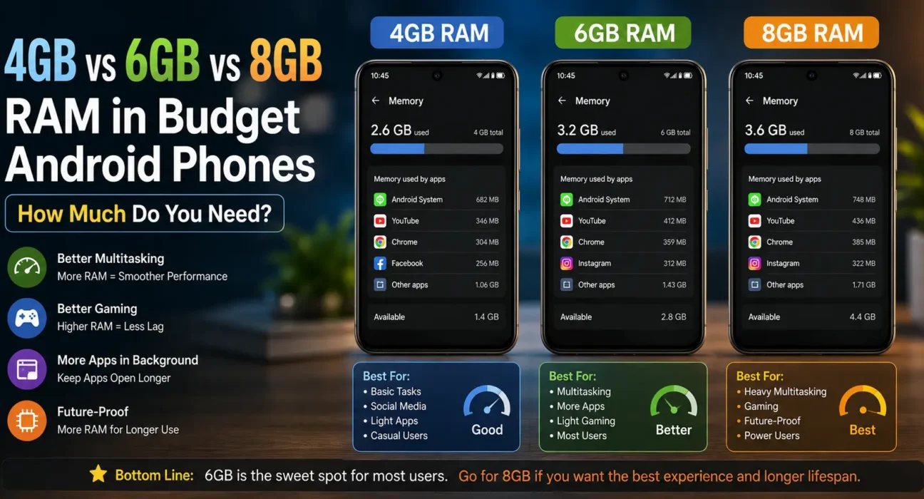 RAM in Budget Android Phones: How Much Do You Need