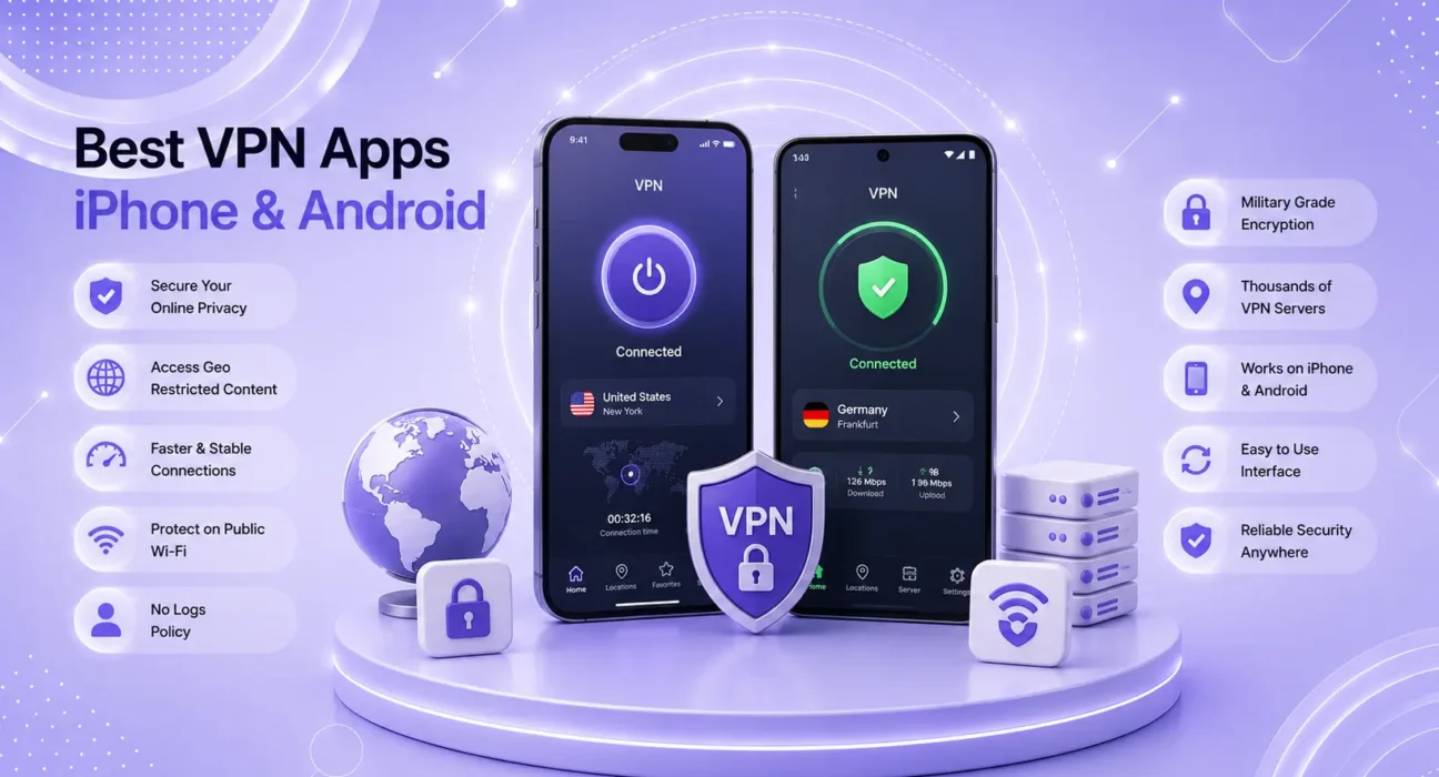 best VPN apps iPhone Android 2026