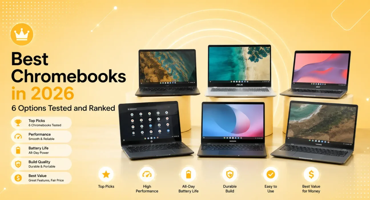Best Chromebooks 2026 — 6 Tested & Ranked Options