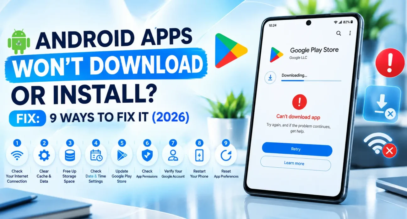 Android Apps Won't Download or Install Fix