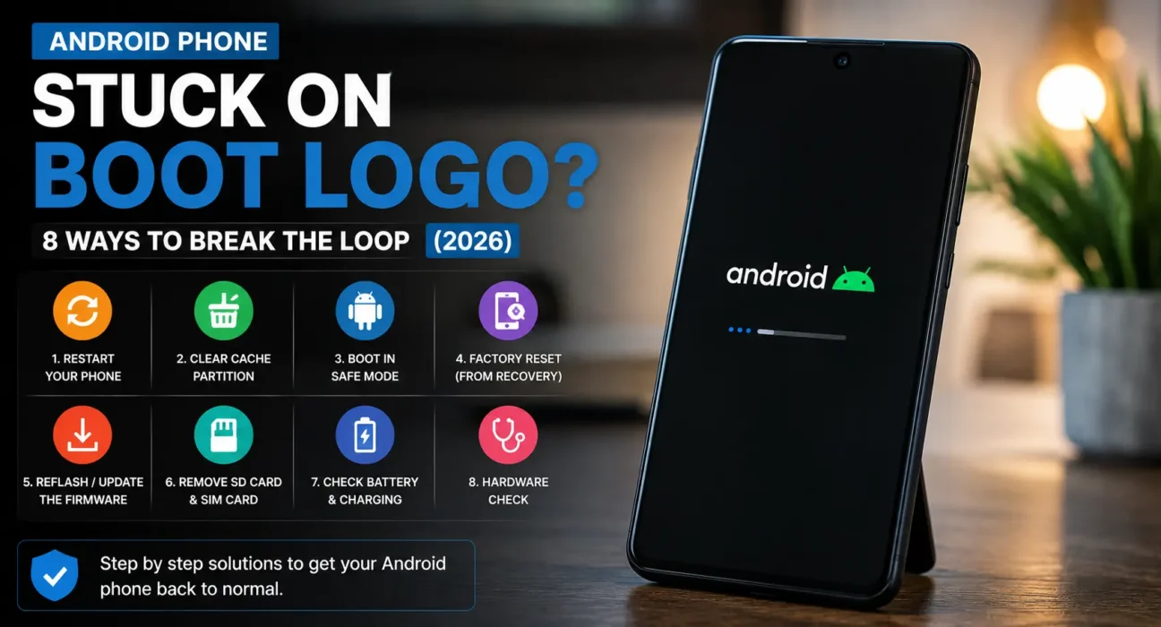 Android phone stuck on boot logo fix