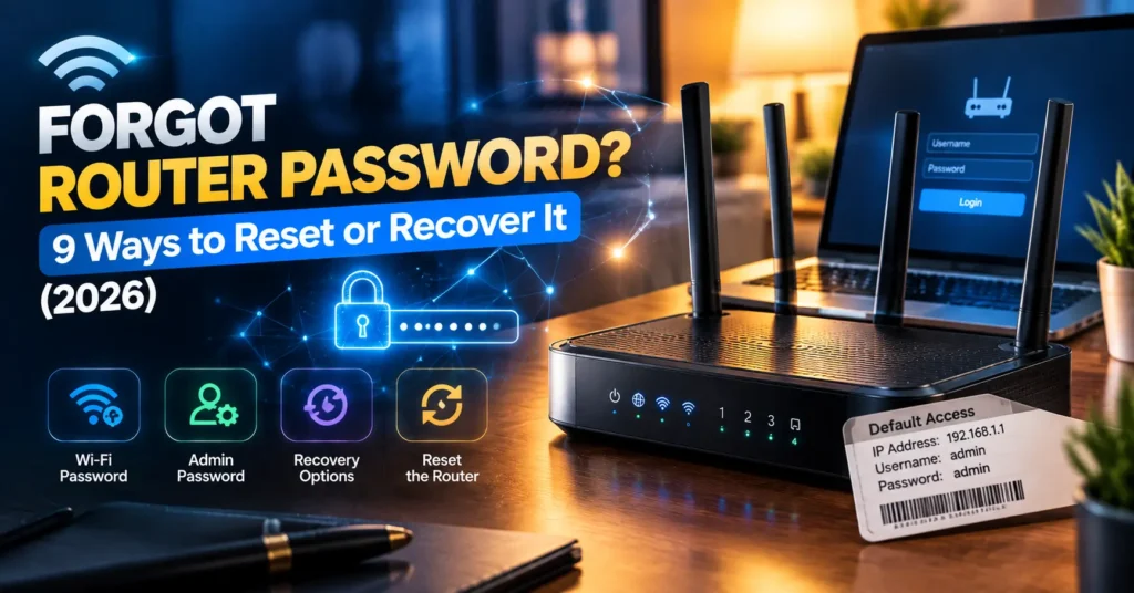 Forgot Router Password Fix: 9 Ways to Reset or Recover It (2026)