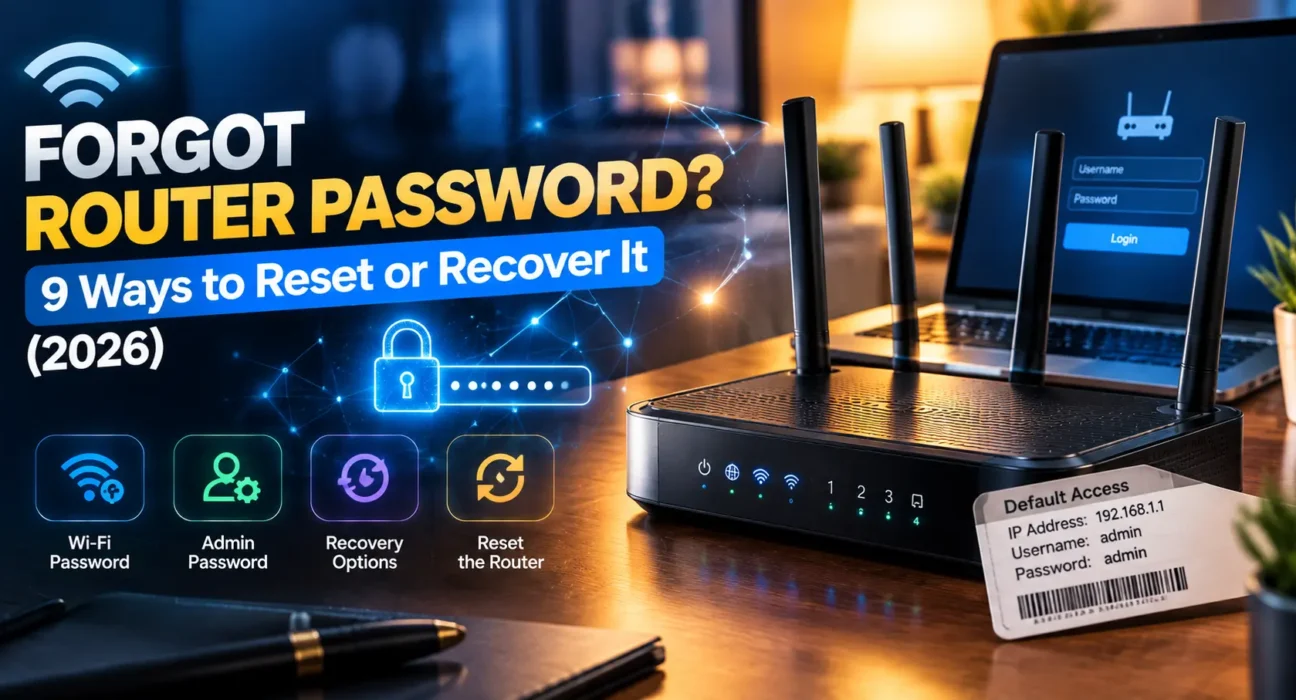 Forgot Router Password Fix: 9 Ways to Reset or Recover It (2026)