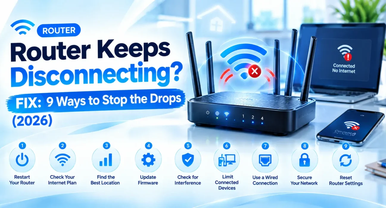 Need a router keeps disconnecting fix? We tested every method across major router brands. Here are the 9 that actually stop the random drops.