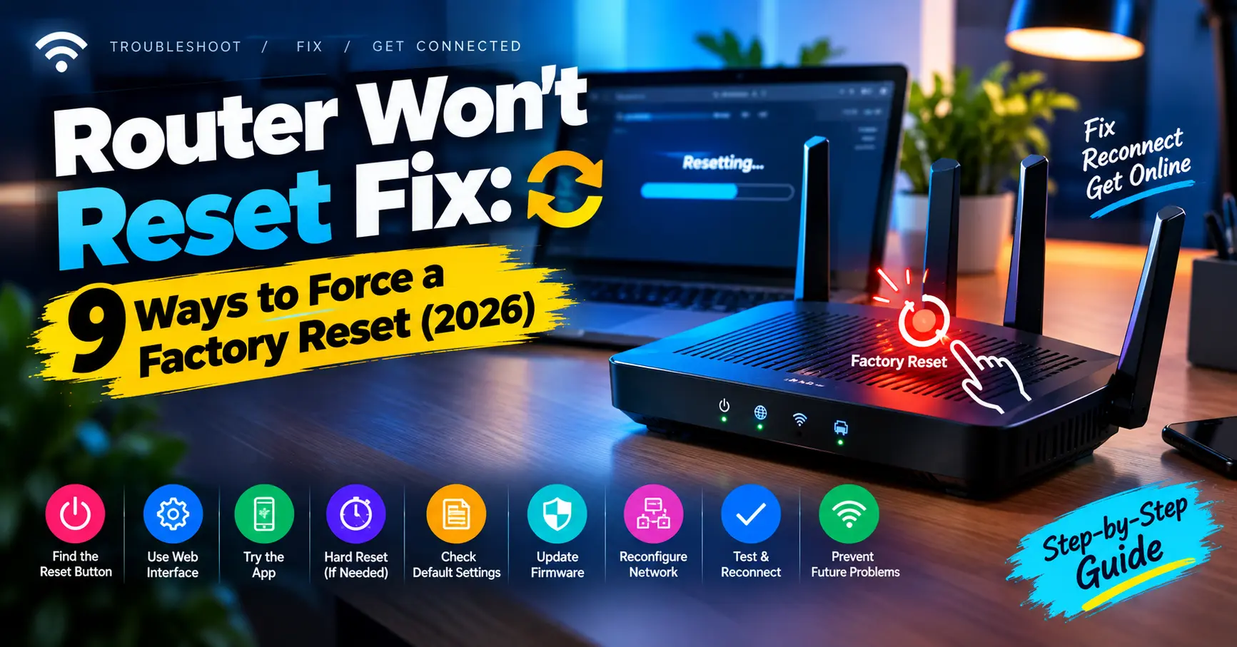 Router Won't Reset Fix: 9 Ways to Force a Factory Reset (2026)