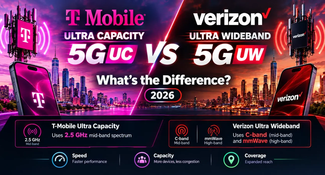 T-Mobile Ultra Capacity vs Verizon Ultra Wideband