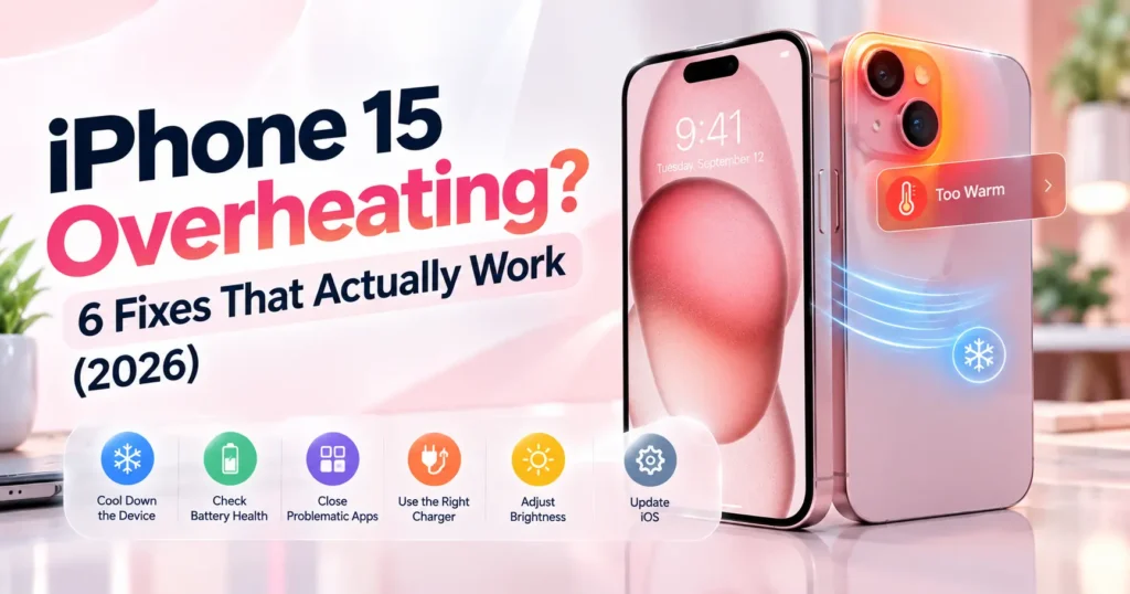 Looking for an iPhone 15 overheating fix? We tested 6 proven solutions across iOS versions to stop thermal warnings, battery drain, and charging heat fast.
