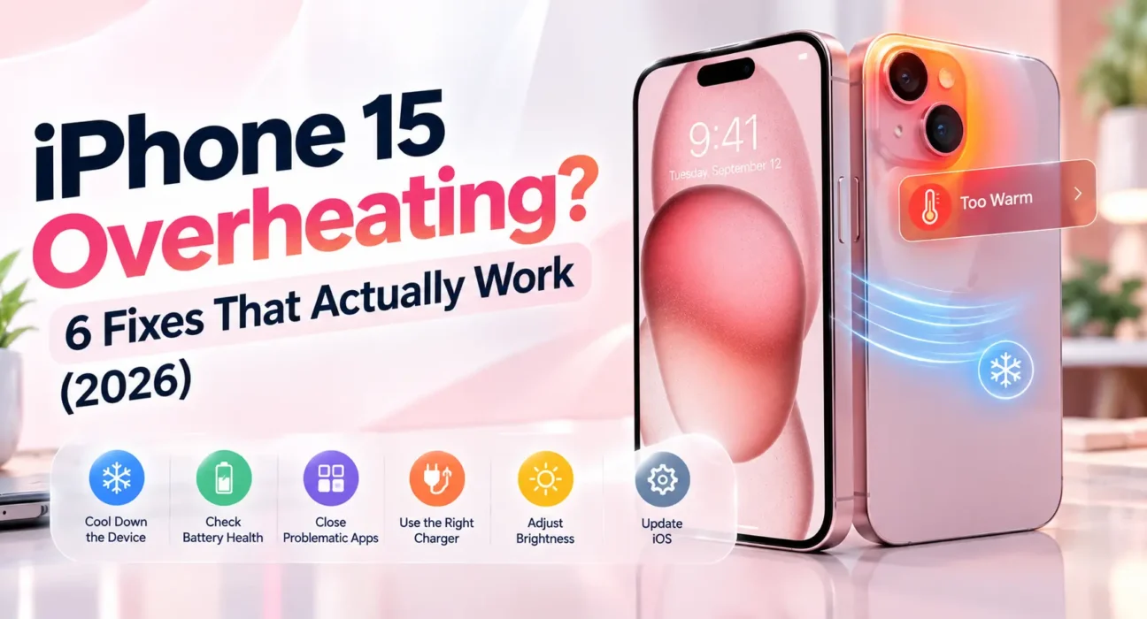 Looking for an iPhone 15 overheating fix? We tested 6 proven solutions across iOS versions to stop thermal warnings, battery drain, and charging heat fast.