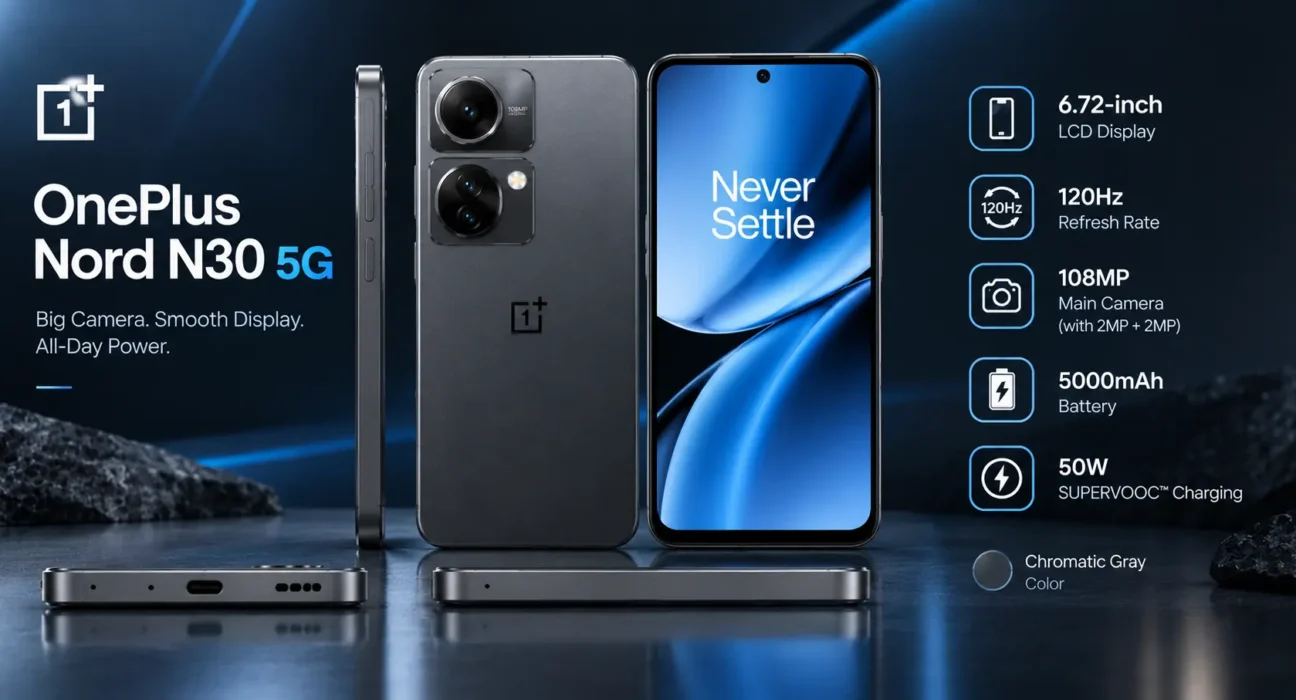 Full OnePlus Nord N30 5G review for 2026: complete specs, release date, price, 50W charging, battery tests, and whether it's still worth buying.