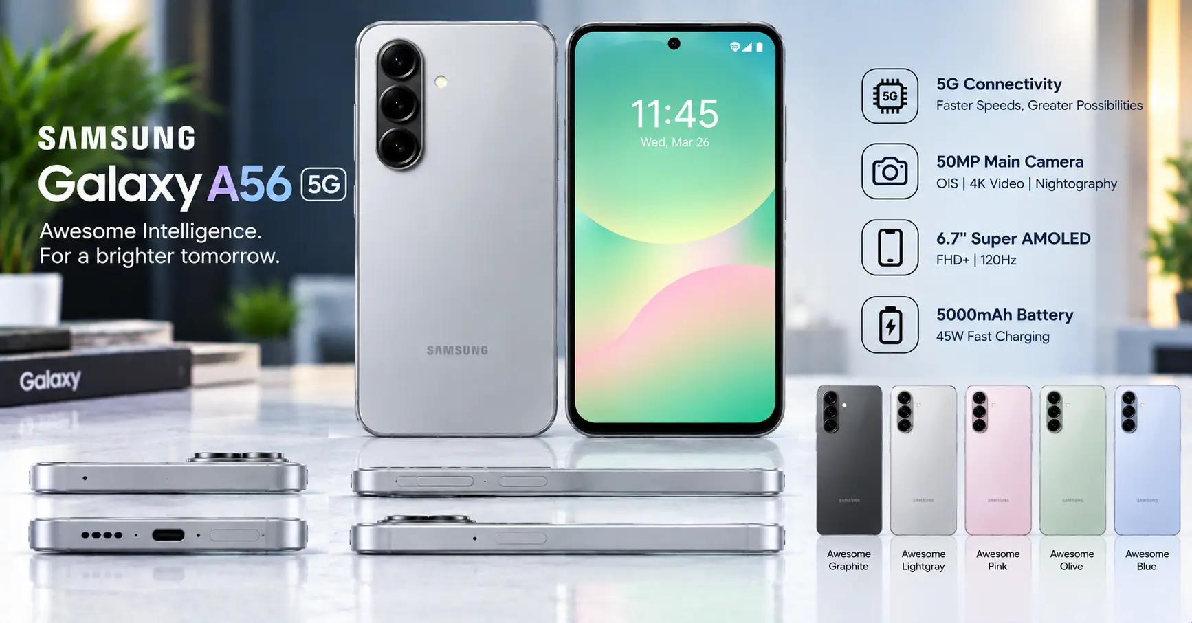 Full Samsung Galaxy A56 5G review for 2026: display, performance, camera, battery, and whether it's still worth buying at $500 — or if you should wait for a sale.