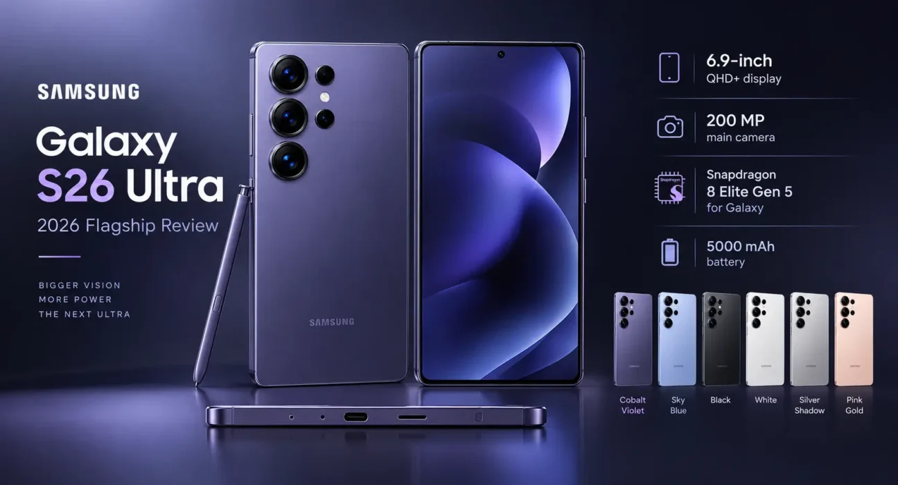 Full Samsung Galaxy S26 Ultra review for 2026: complete specs, release date, price, Privacy Display, camera tests, battery life, and whether it's worth upgrading.