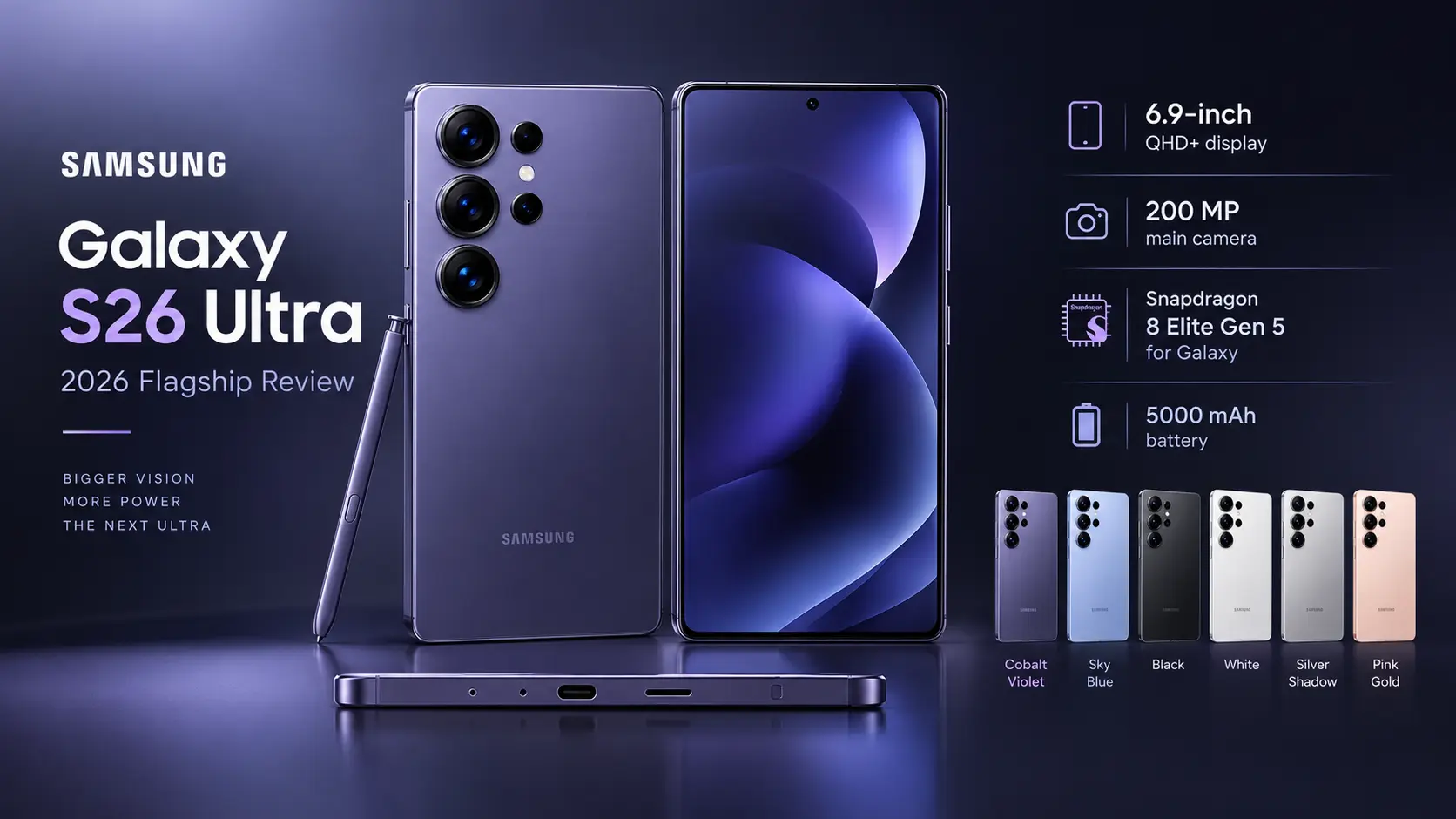 Full Samsung Galaxy S26 Ultra review for 2026: complete specs, release date, price, Privacy Display, camera tests, battery life, and whether it's worth upgrading.